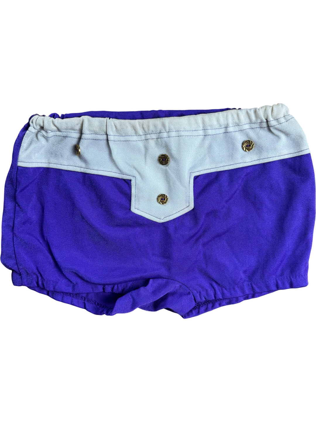 Purple Shorts with Button Accents - W27-32