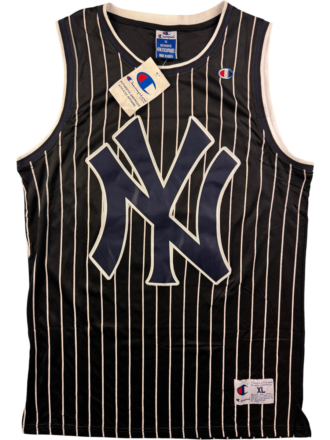 Champion Yankees Sleeveless Sports Jersey - XL - Think Vintage