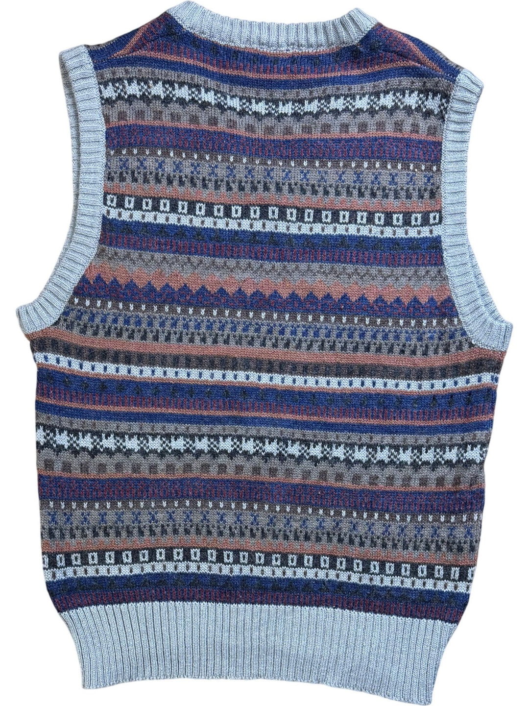 Patterned Wool Knit Vest