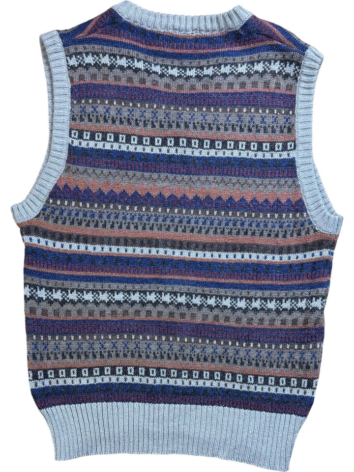 Patterned Wool Knit Vest
