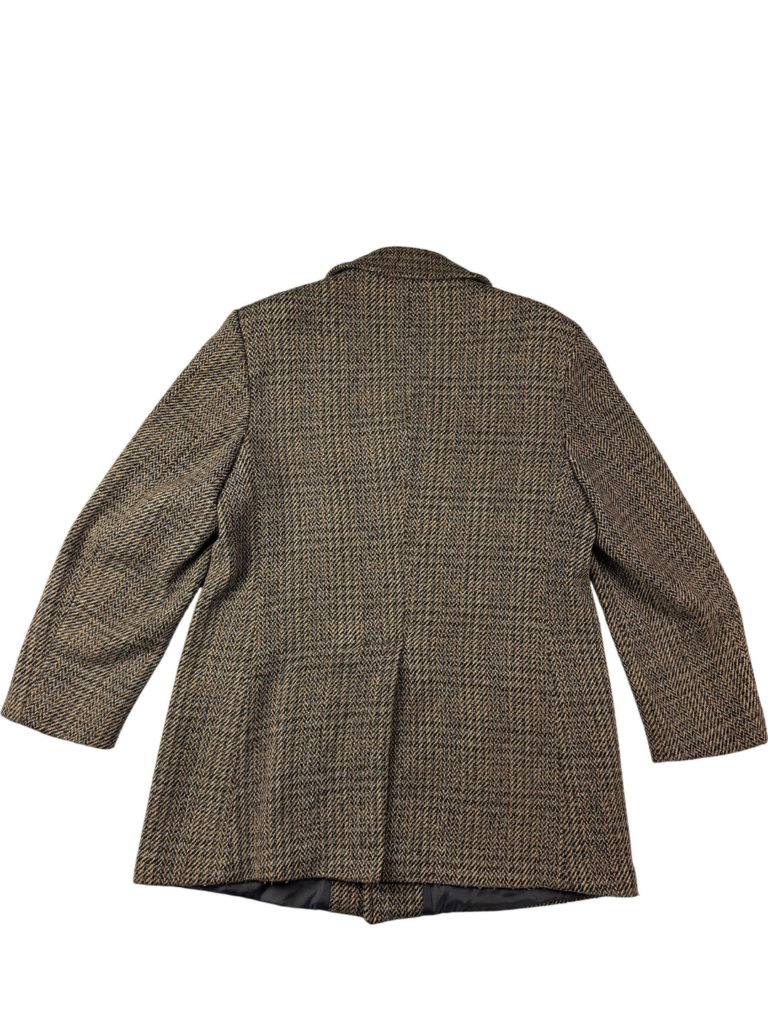Burton Herringbone Wool Pea Coat - L
