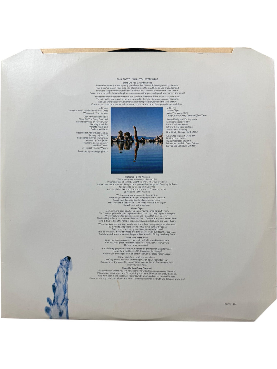 Pink Floyd Wish You Were Here Vinyl LP - Very Good+