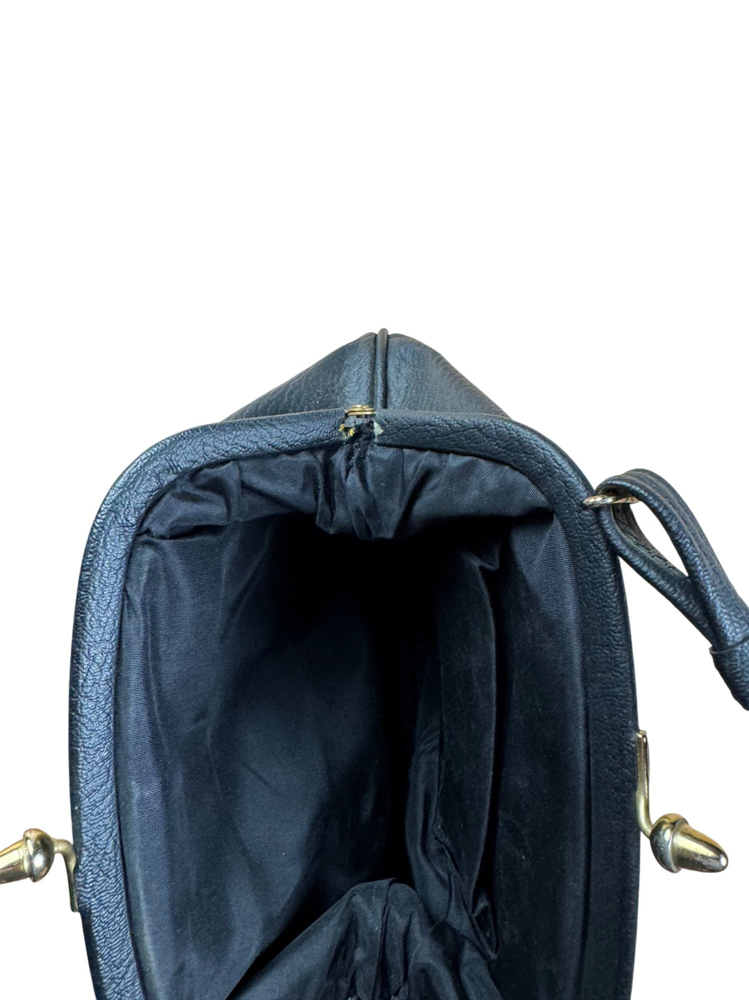 Vintage Black Leather Handbag