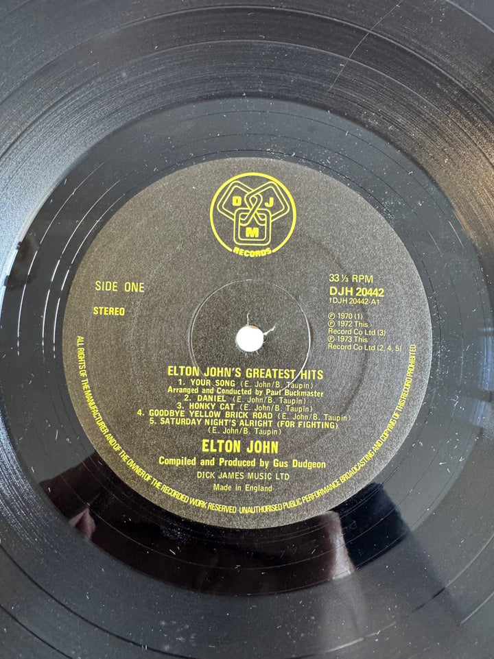 Elton John Greatest Hits Vinyl - Good