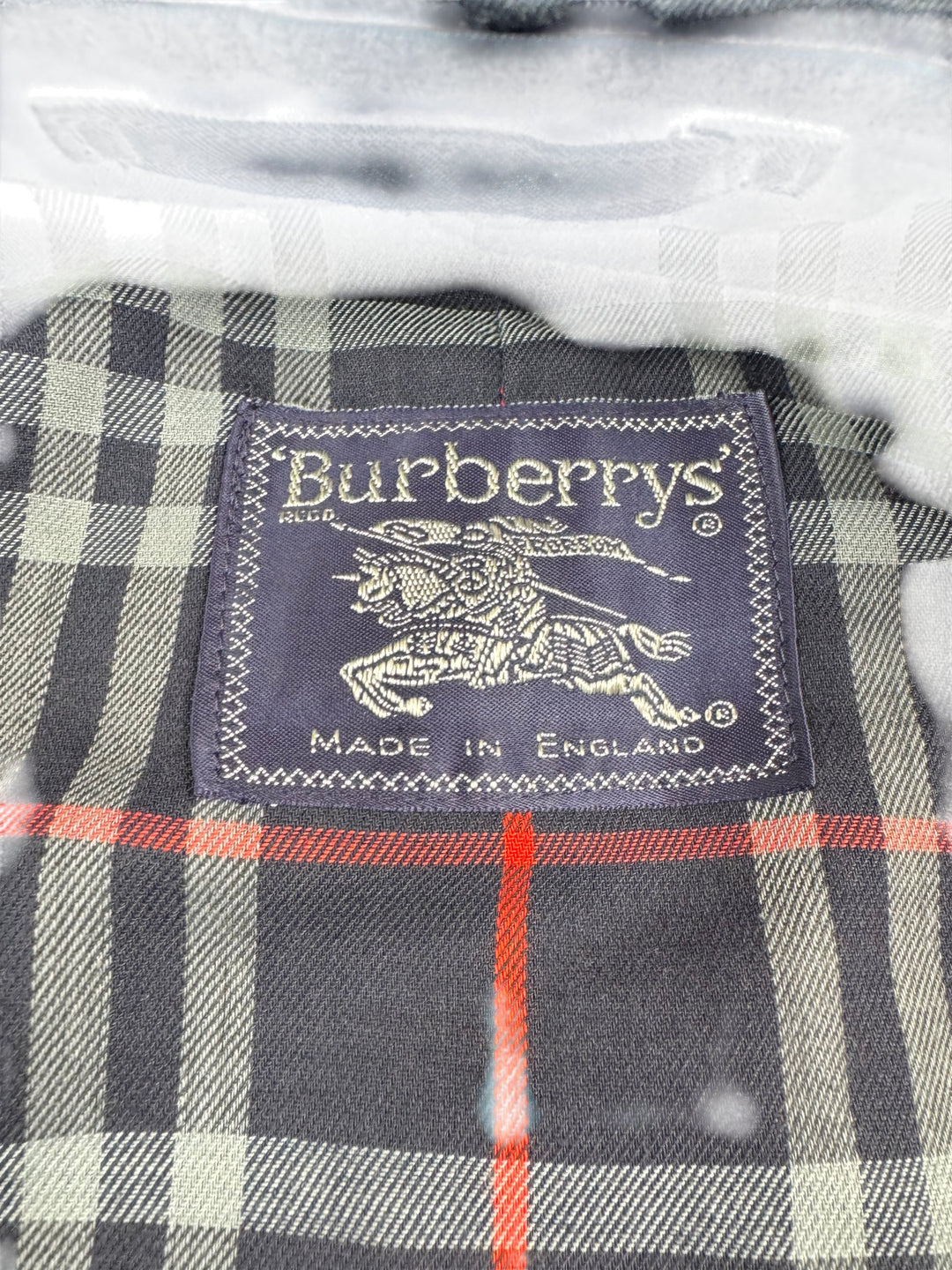 Burberrys Blue Trench Coat - S