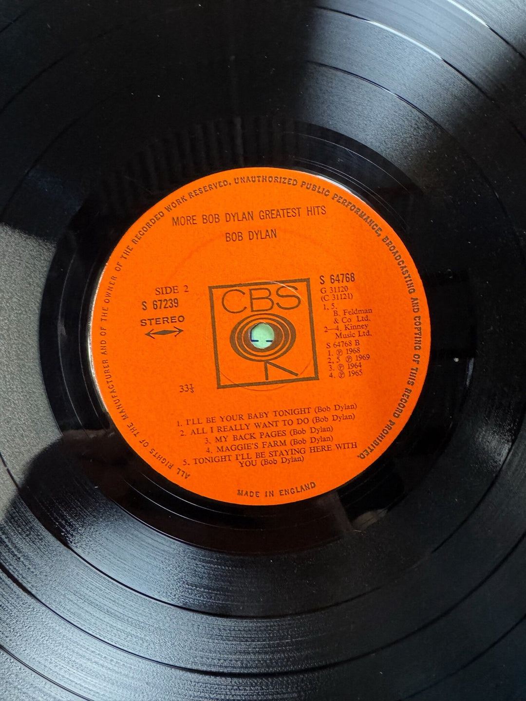 More Bob Dylan Greatest Hits Vinyl - Good