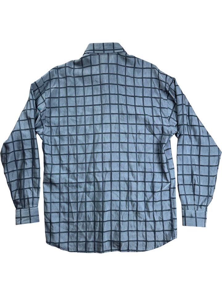 Messori Italian Checkered Long Sleeved Shirt - M