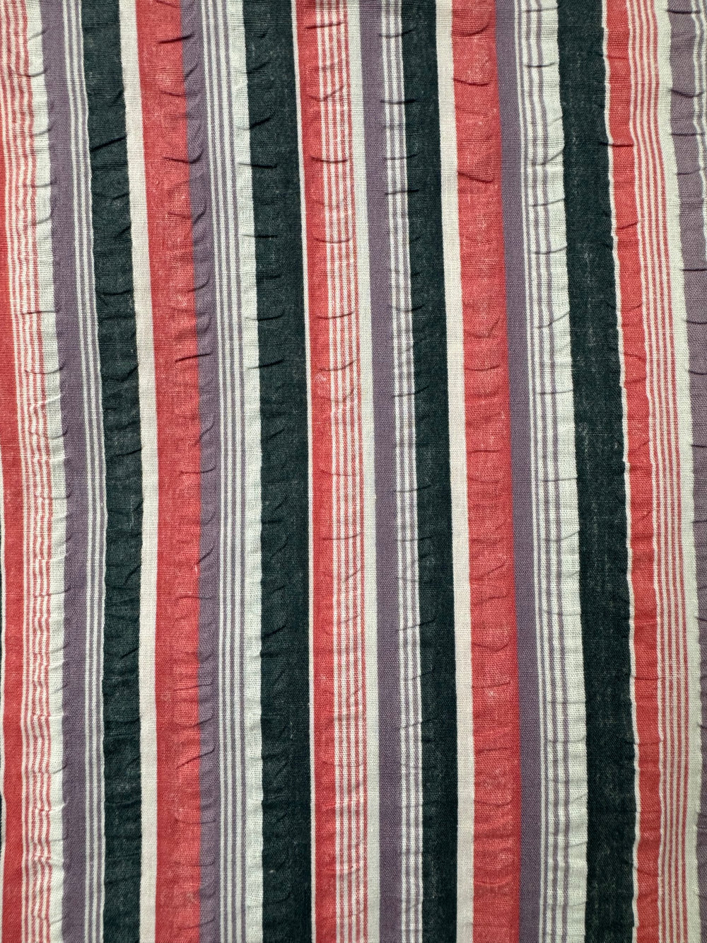 Striped Multicolor Fabric Material - Think Vintage