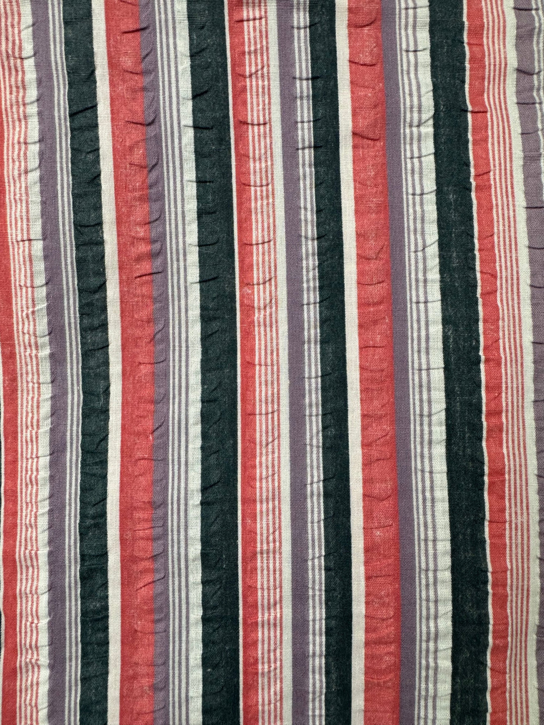 Striped Multicolor Fabric Material - Think Vintage