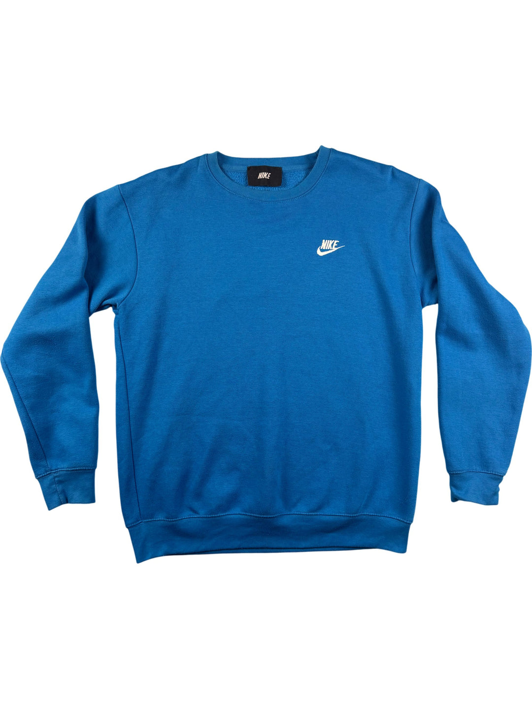 Nike Blue Crew Neck Sweatshirt - L - Think Vintage