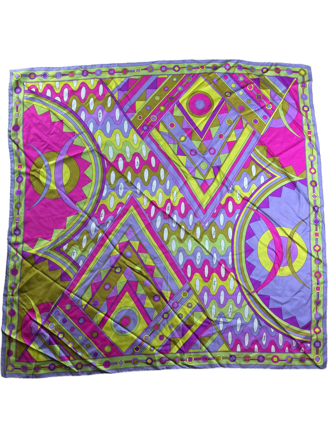Multicolour Geometric Patterned Scarf