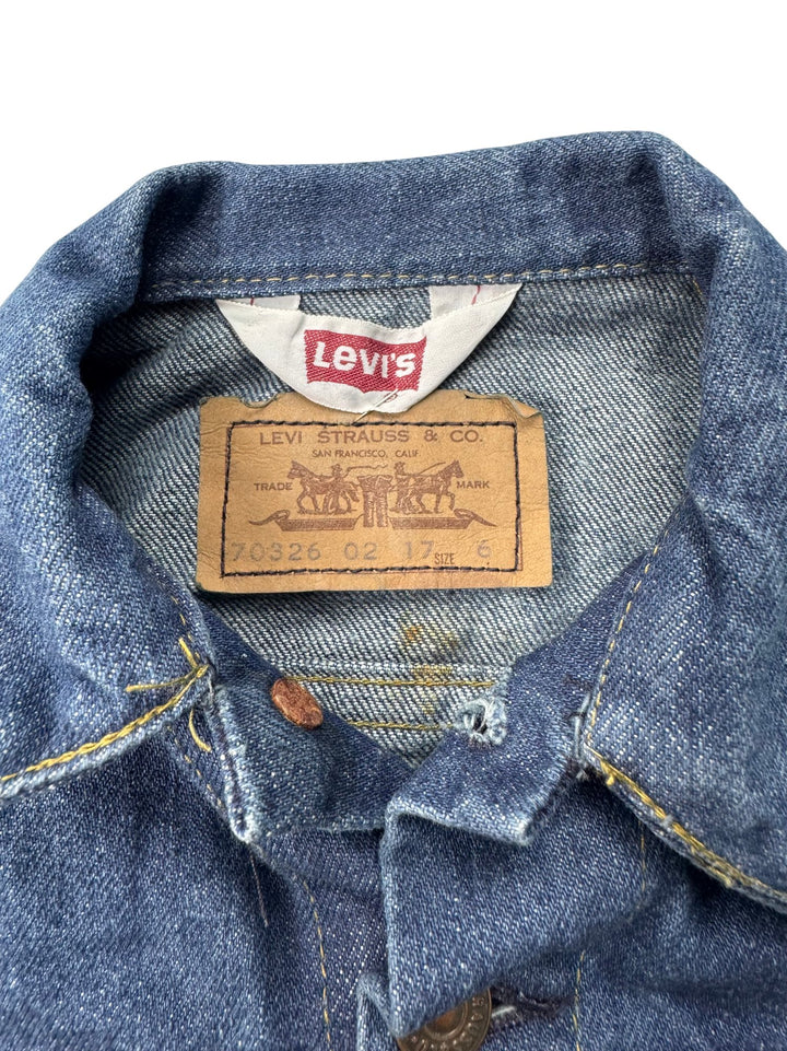 1970s Levi's Denim Trucker Jacket - Age 6/7