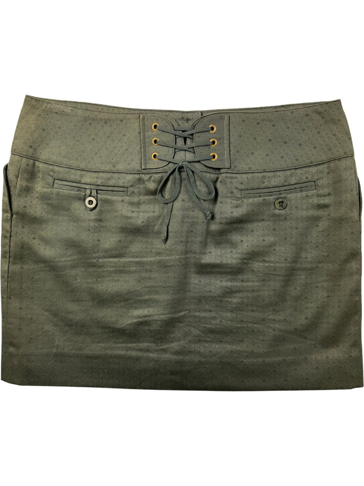 Chloé Forest Green Mini Skirt - W34