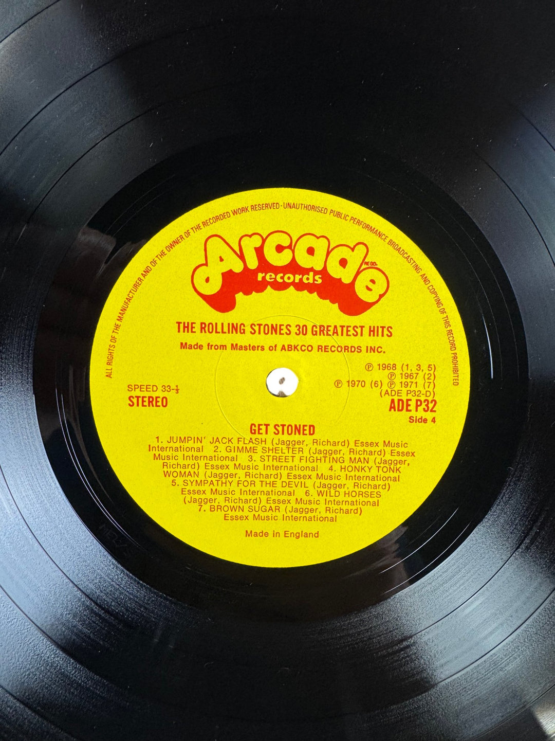 The Rolling Stones Get Stoned Vinyl - Very Good