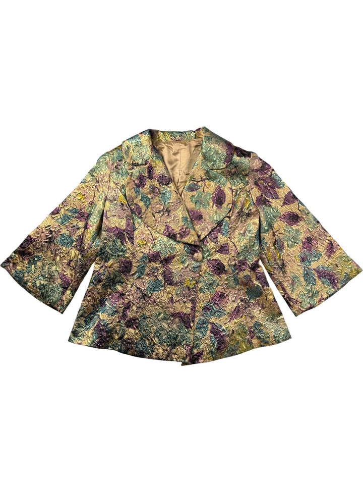 Floral Patterned Bolero Jacket - M/L