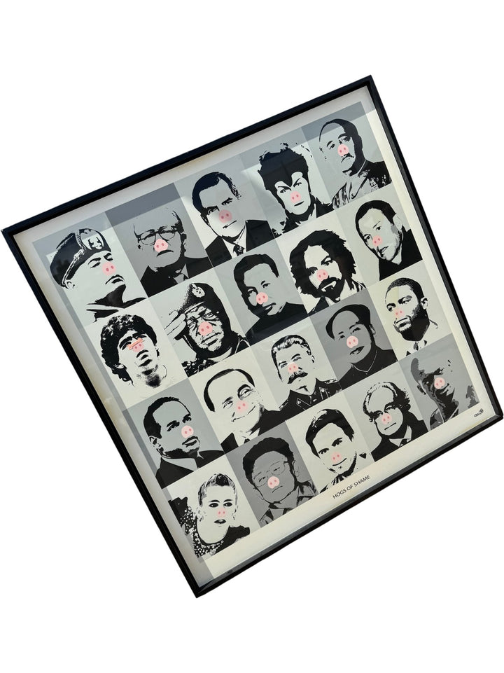 Print on Board Framed Artwork 'Hogs of Shame'