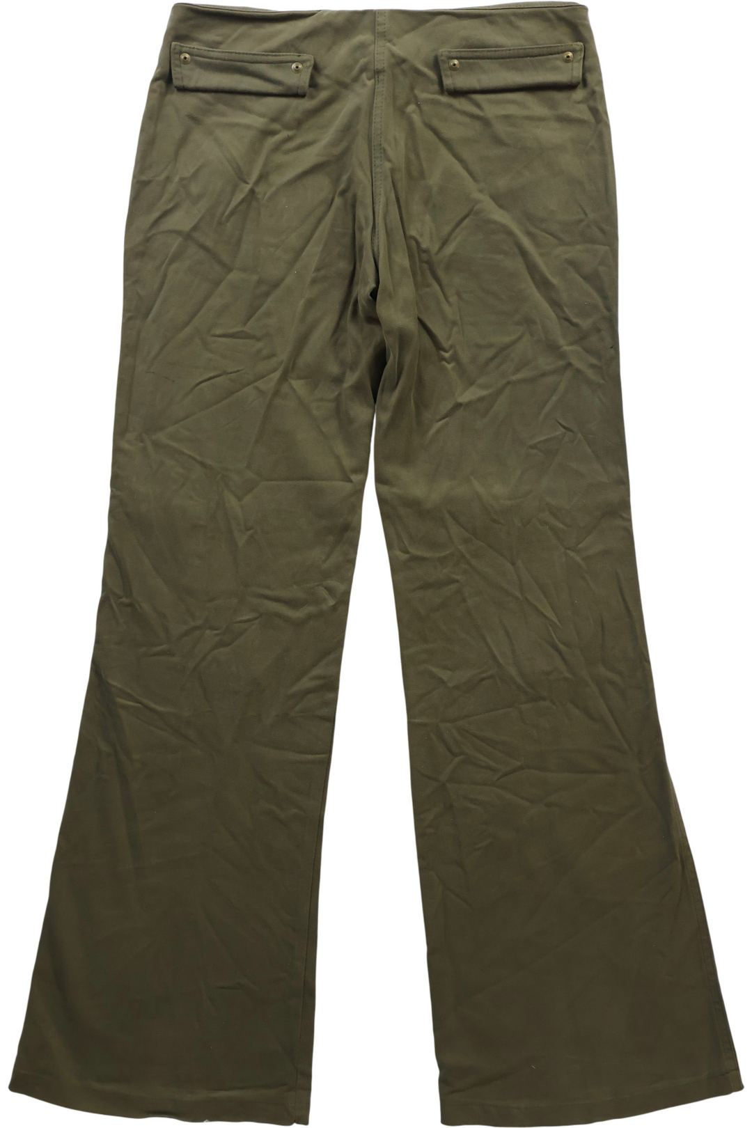 Low Rise Cargo Trousers Khaki - W31 L30 - Think Vintage