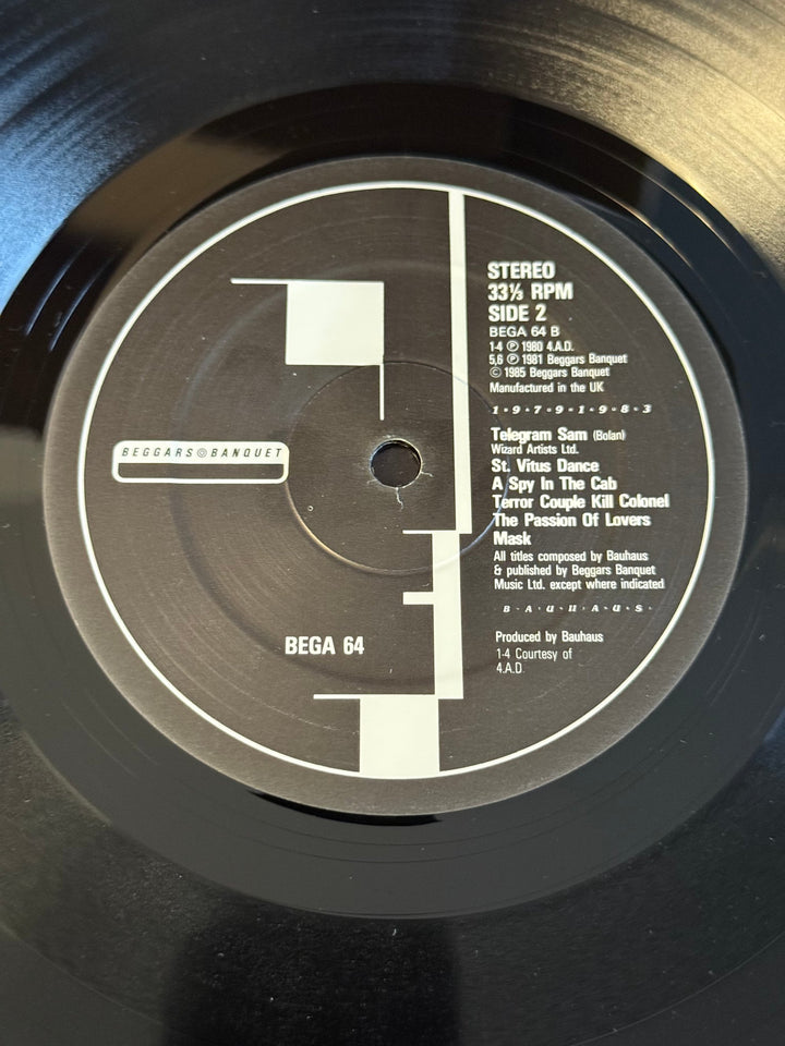 1983 Bauhaus Vinyl Record Album