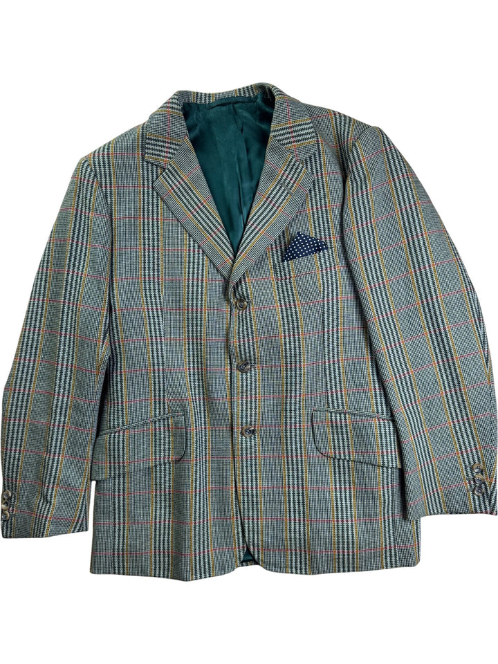 Plaid Checkered Blazer - M