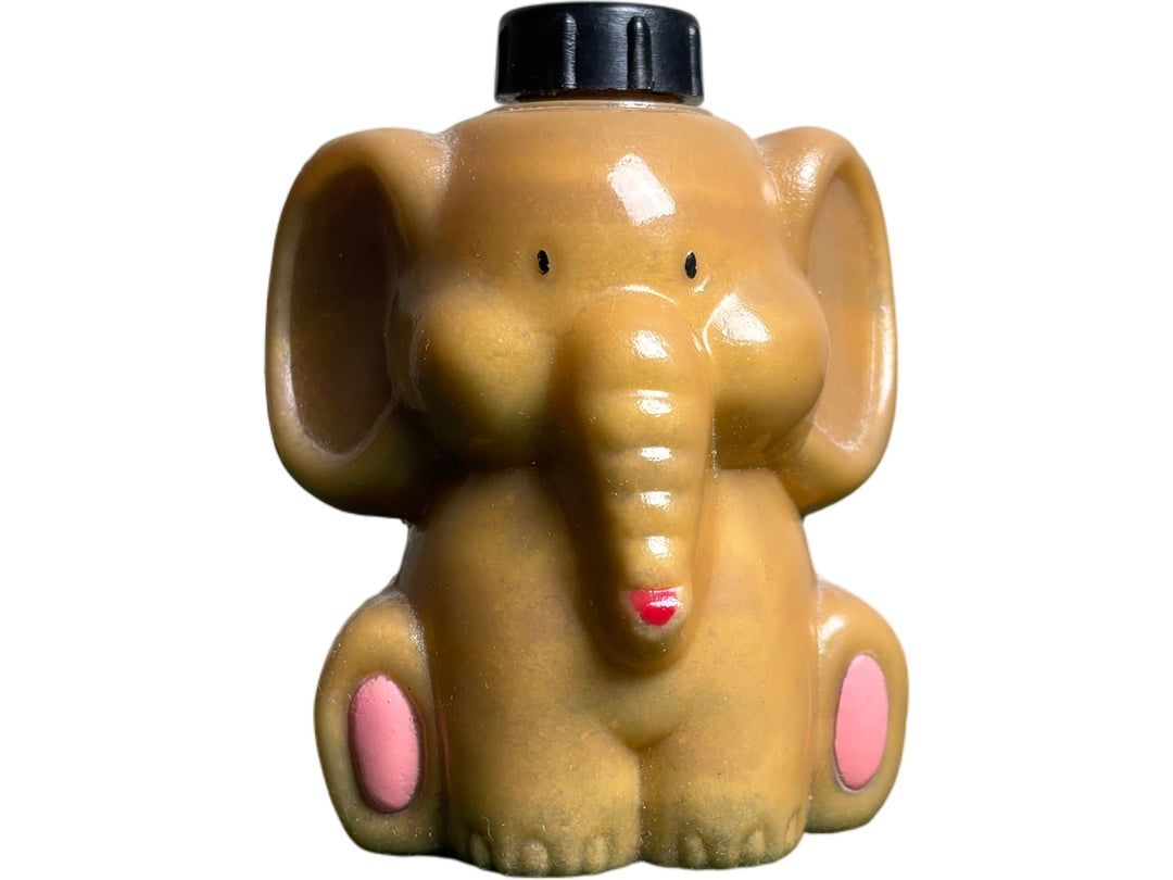 Vintage Elephant Figurine Plastic Collectable with Cap Unique Design - Think Vintage