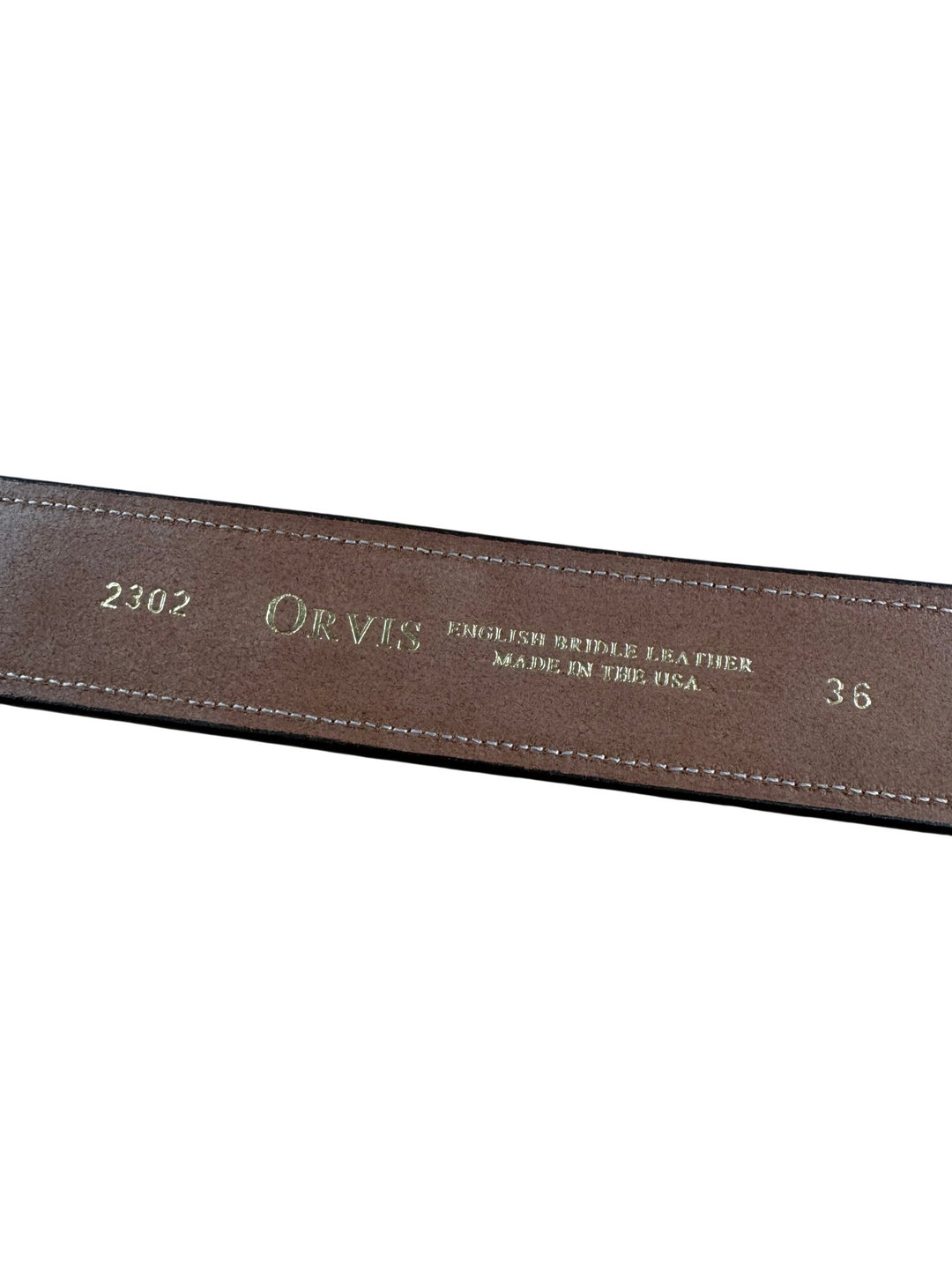 Orvis Brown Leather Belt