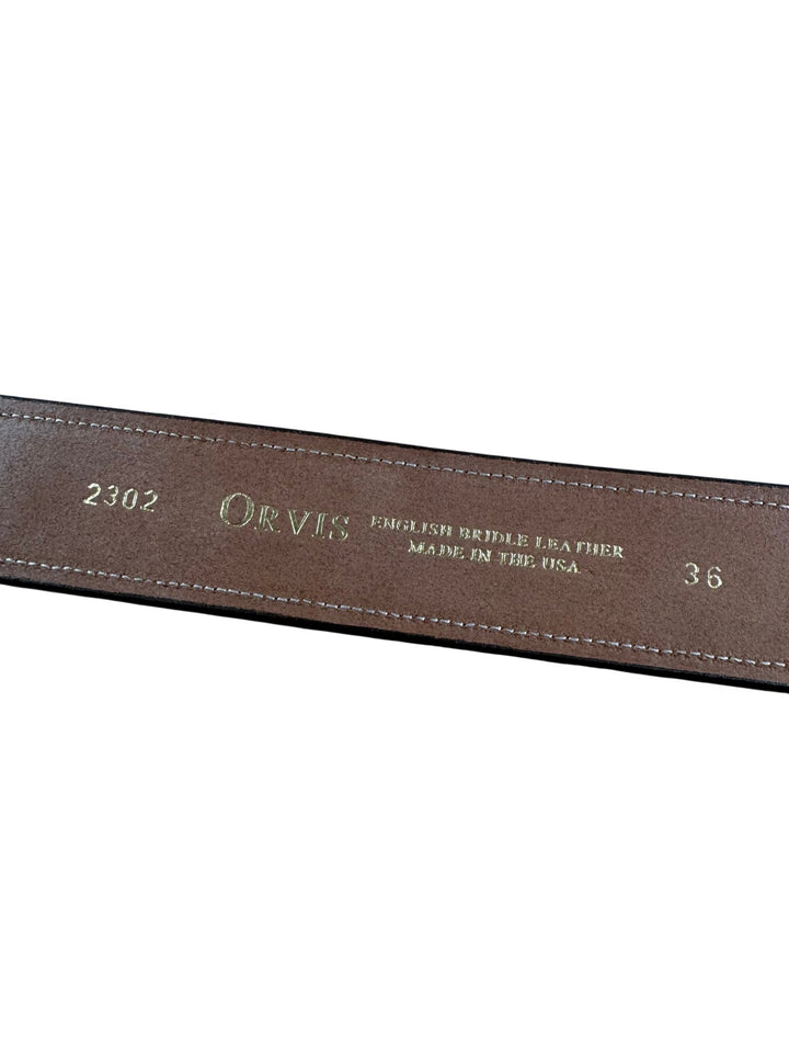 Orvis Brown Leather Belt