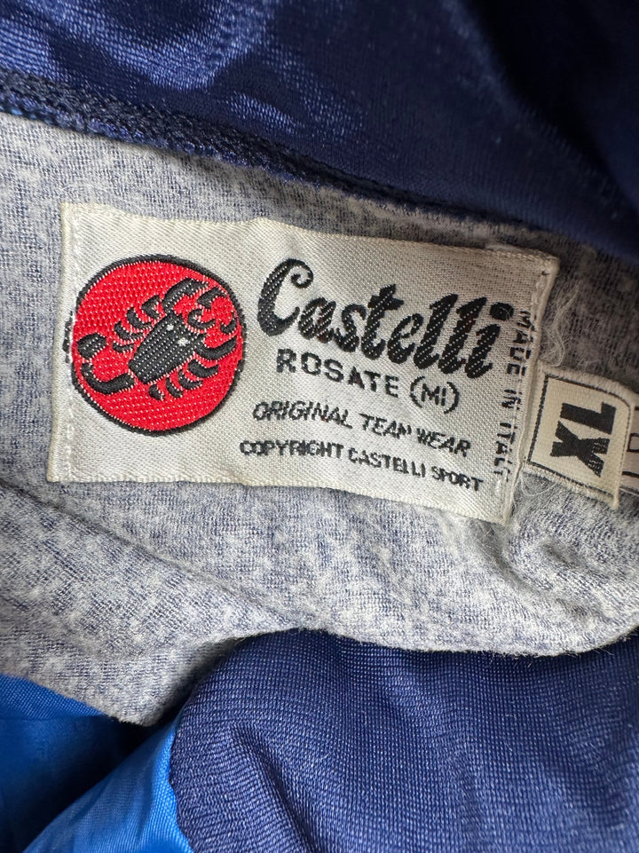Castelli Blue Plaid Windbreaker Jacket - XL