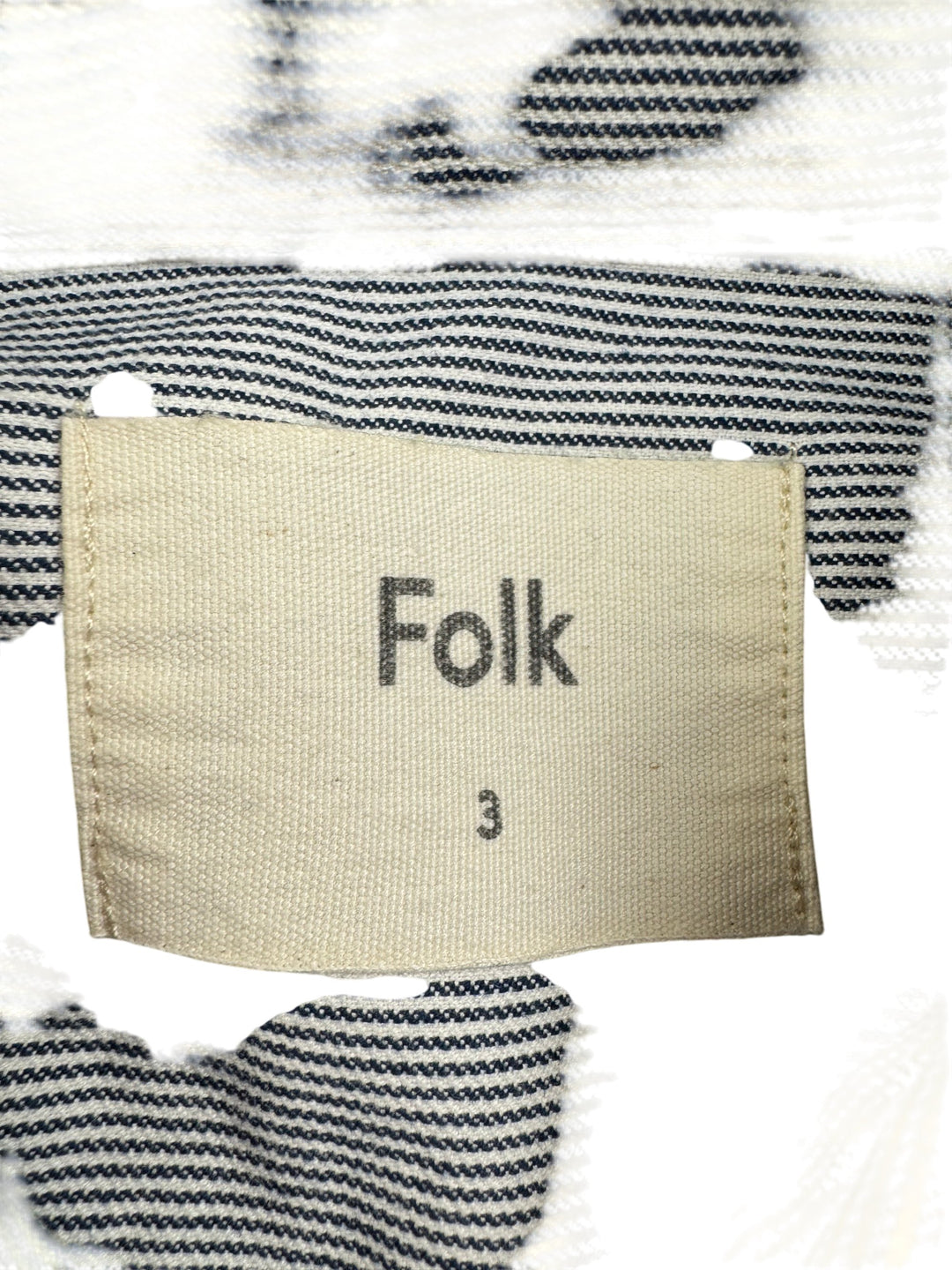 Folk Striped Long Sleeve Shirt - L