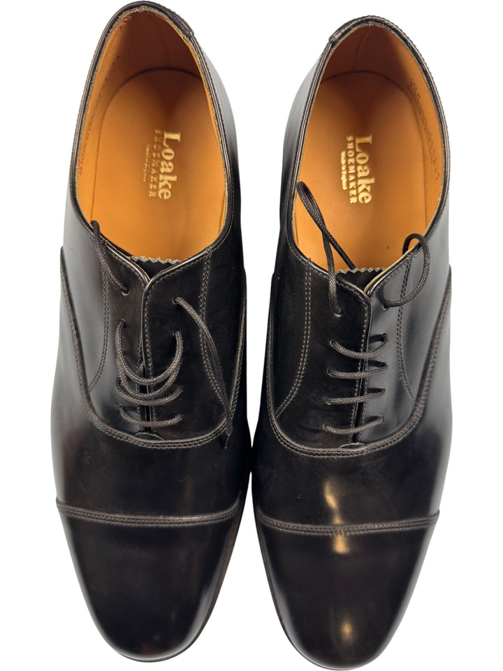 Loake Black Leather Oxford Shoes