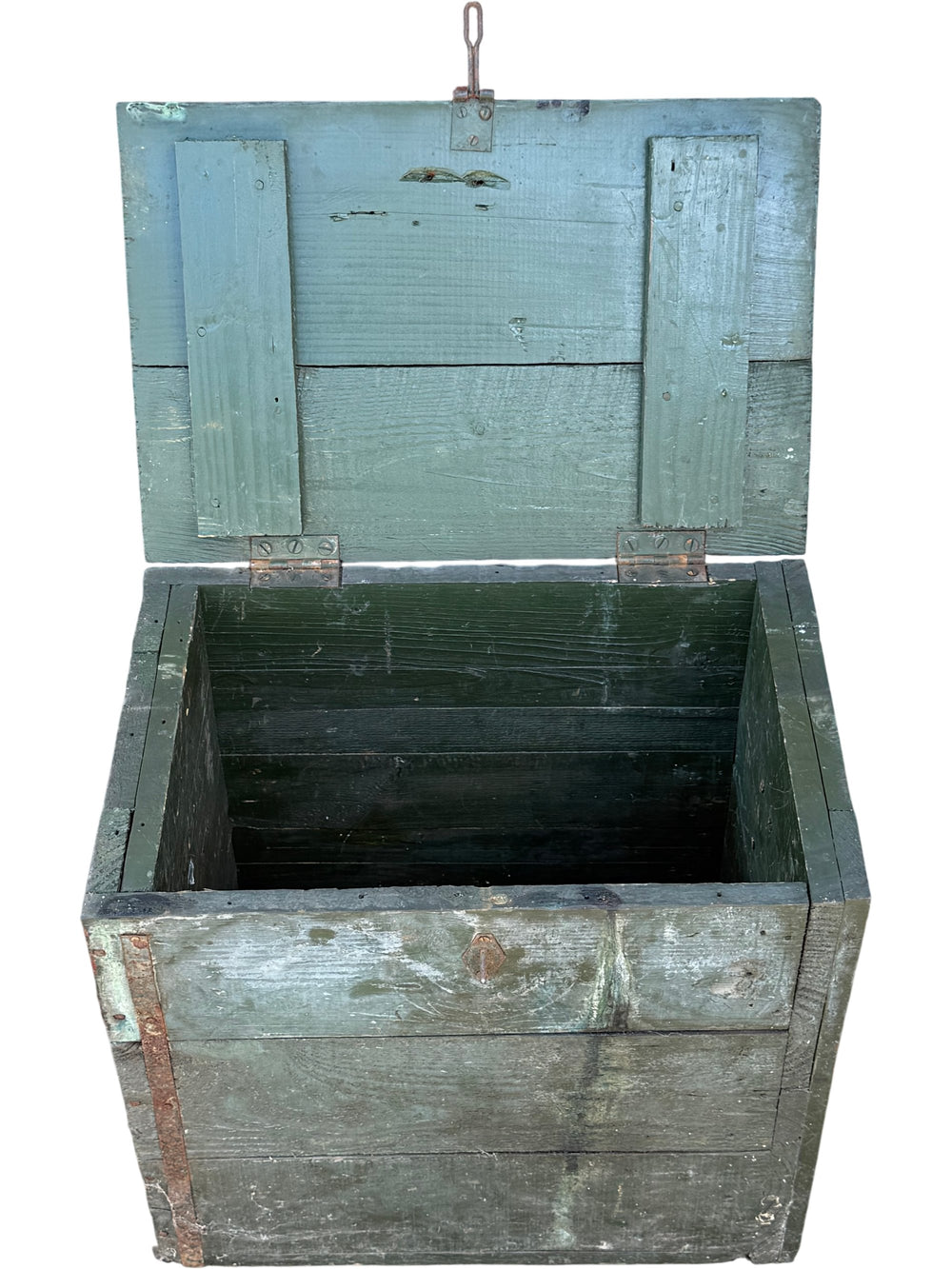 Wooden Storage Box With Rope Handles - Think Vintage