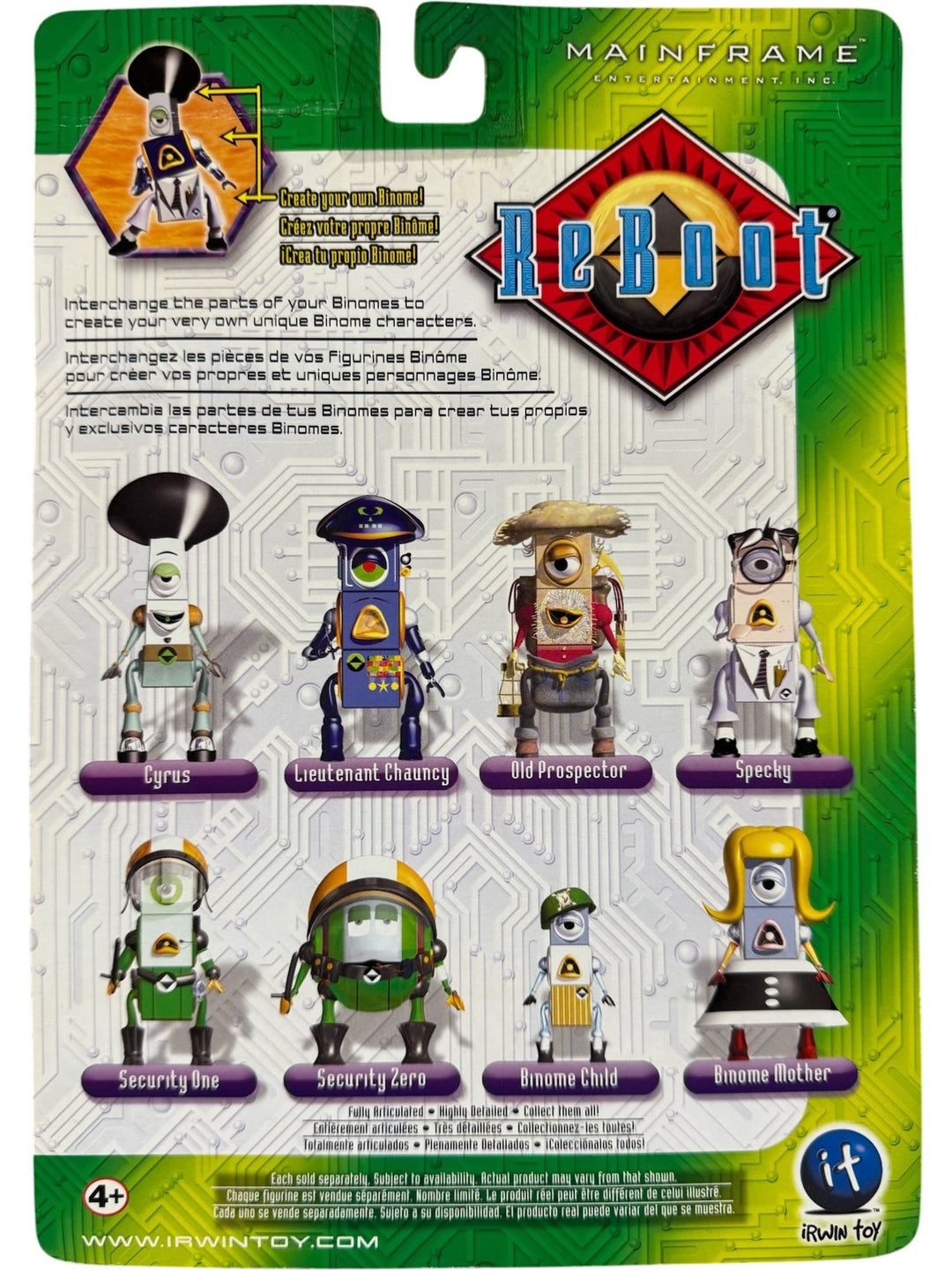 ReBoot Action Figures Bucket Of Binomes