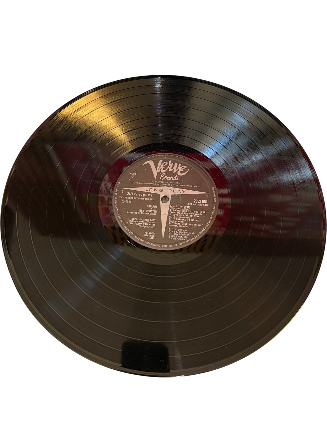 Ballads By Ben Webster Vinyl Record - Fair
