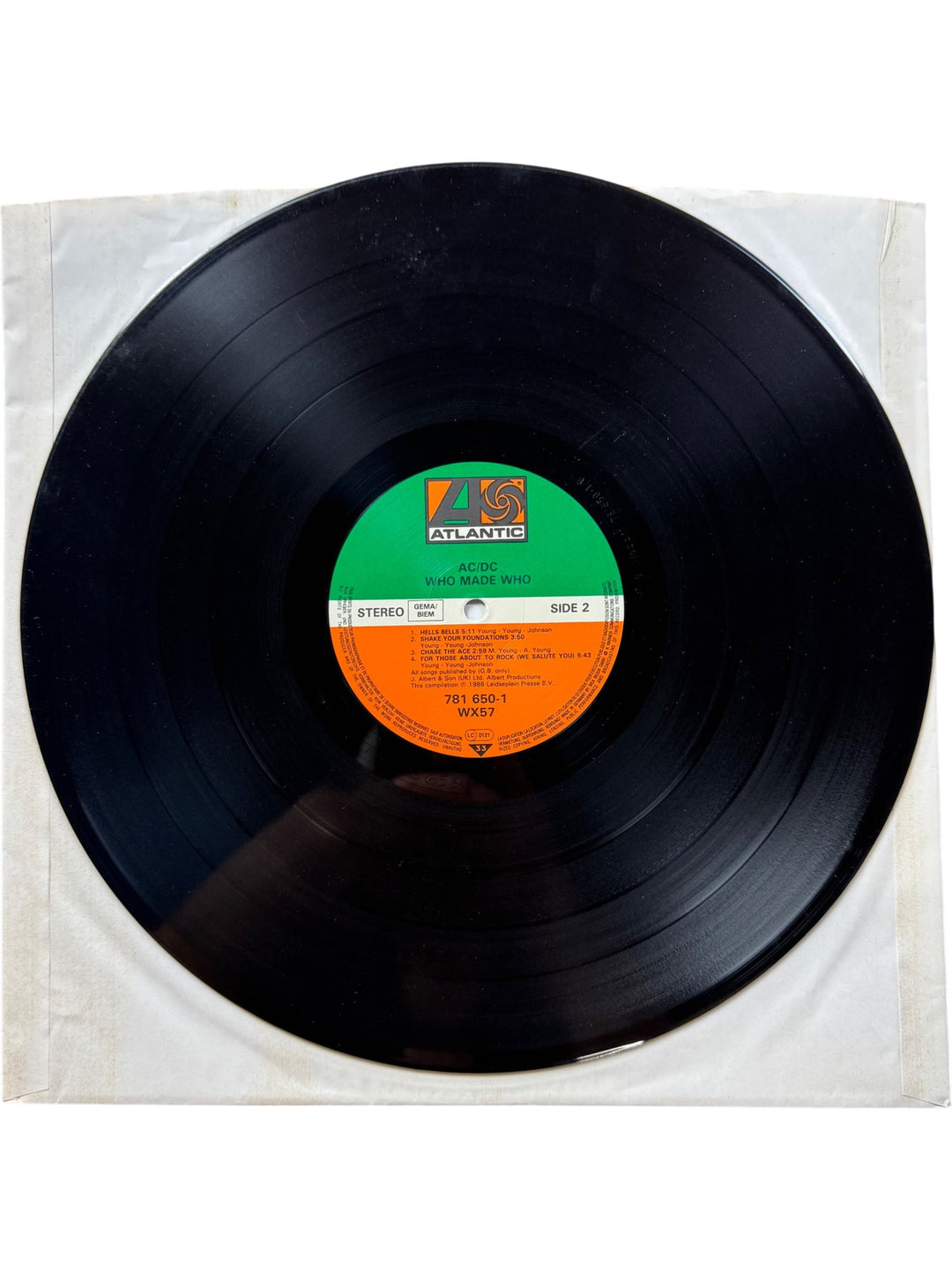 AC/DC Who Made Who Vinyl Record - Good