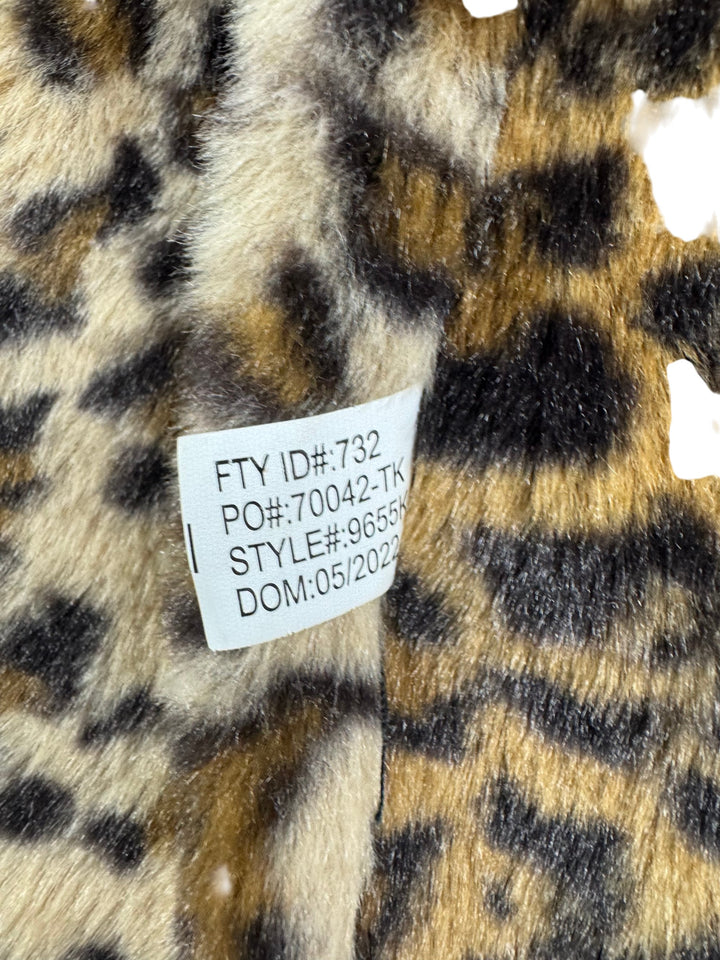 C&C California Brown Hooded Fur Lined Raincoat - S