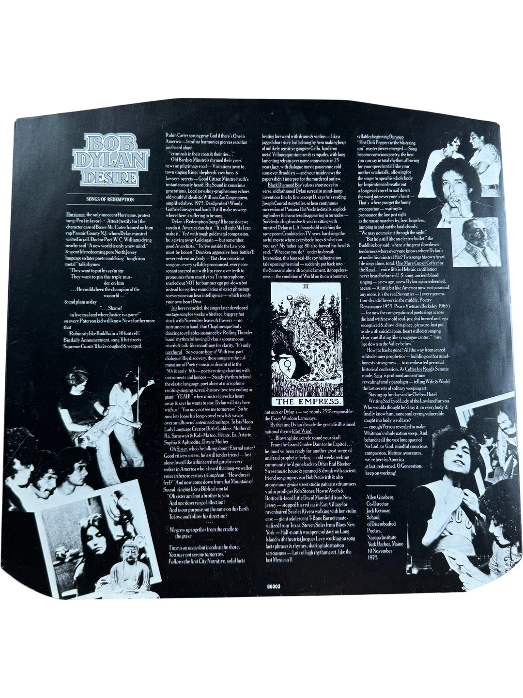Bob Dylan Desire Vinyl Record - Very Good
