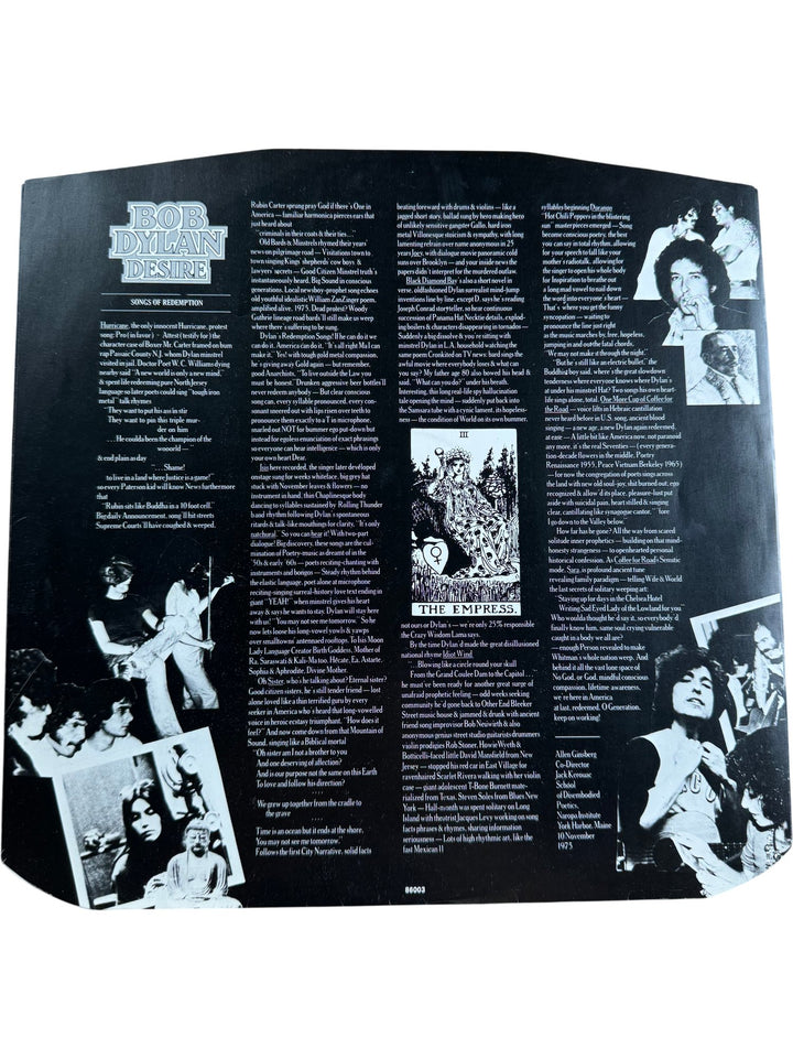 Bob Dylan Desire Vinyl Record - Very Good