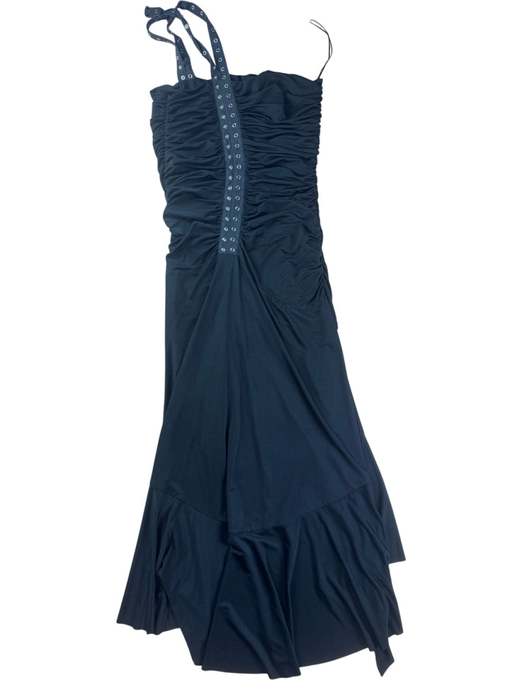 Morgan Black Ruffled Sleeveless Dress - S