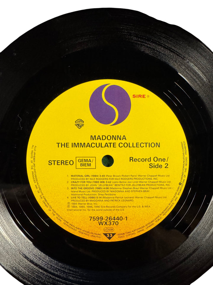 Madonna The Immaculate Collection Vinyl LP - Think Vintage