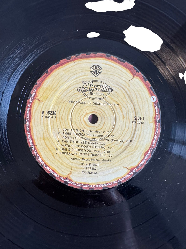 America Hideaway Vinyl Record - Good