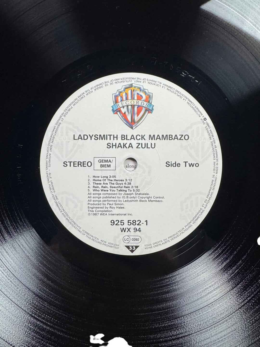 Ladysmith Black Mambazo Shaka Zulu Music - Very Good