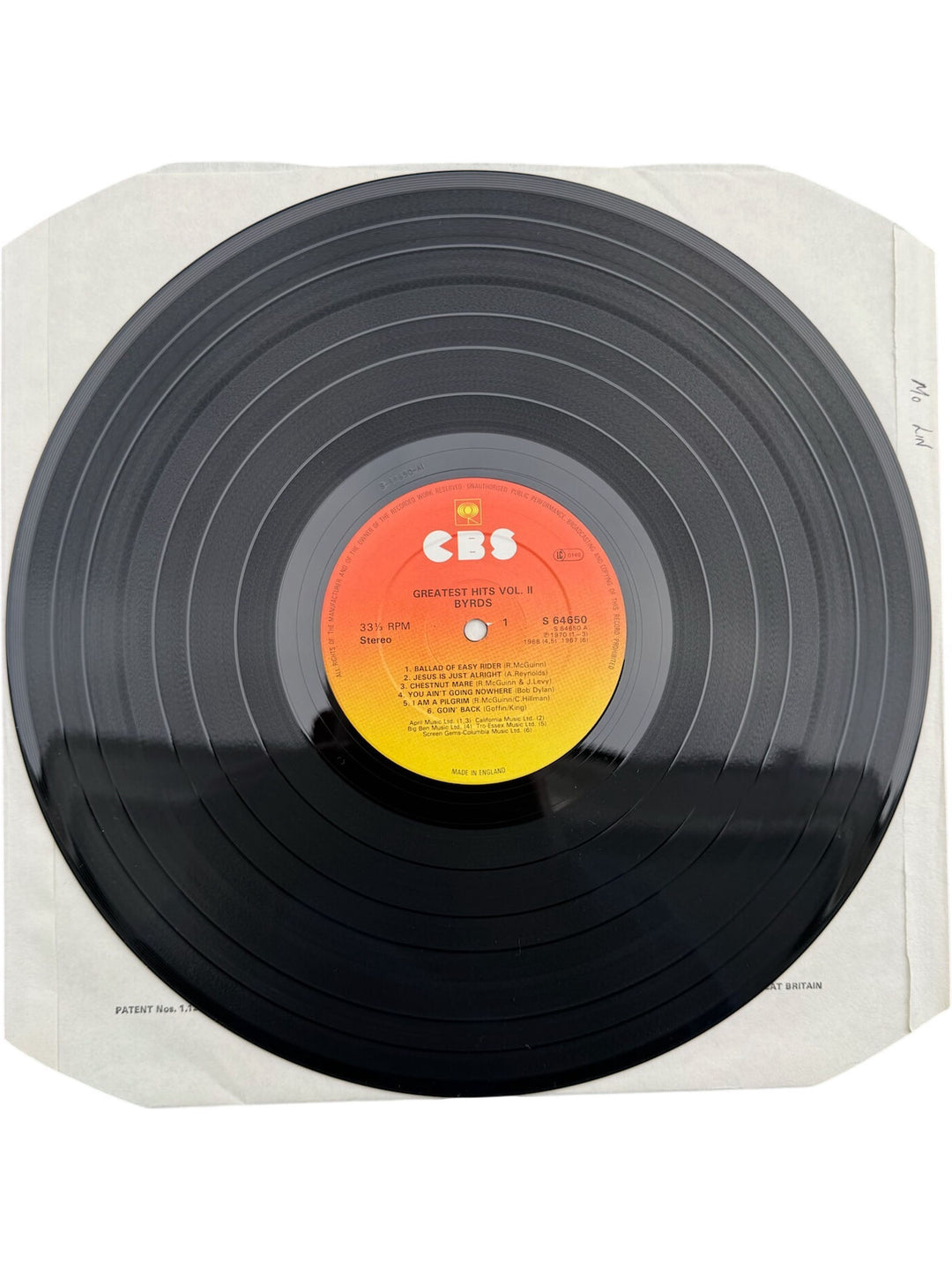 The Byrds Greatest Hits Vol. 2 LP - Very Good