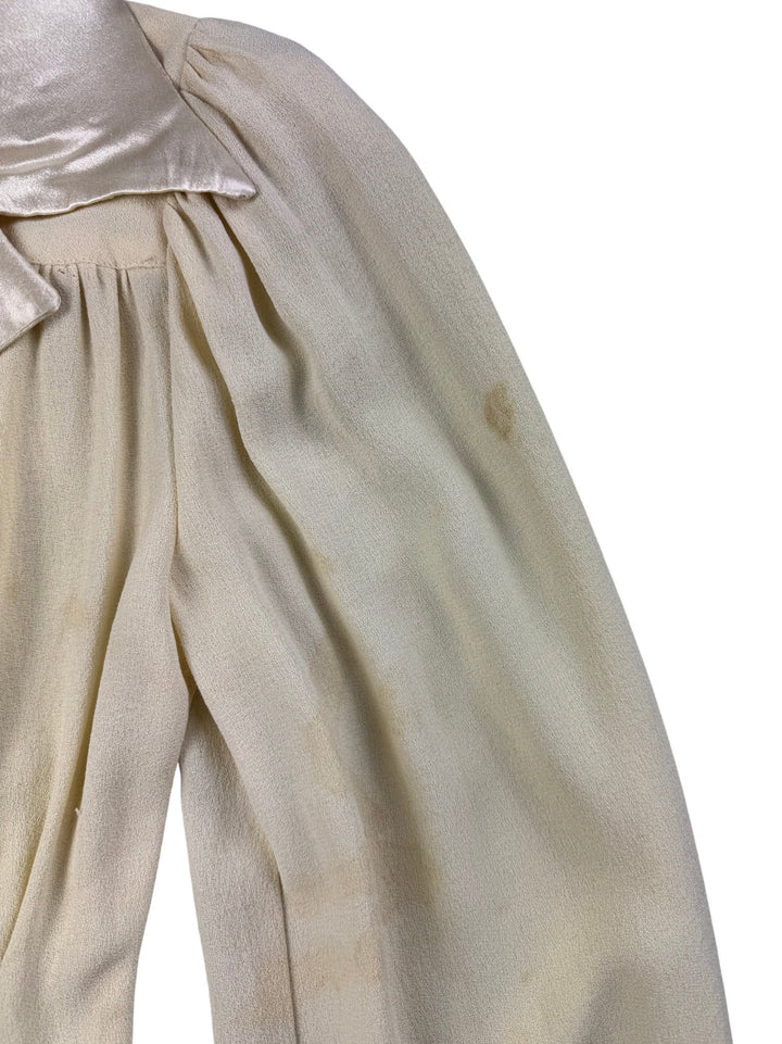 1970s Ozzie Clark Cream Button-Up Dress *See Description* - XS