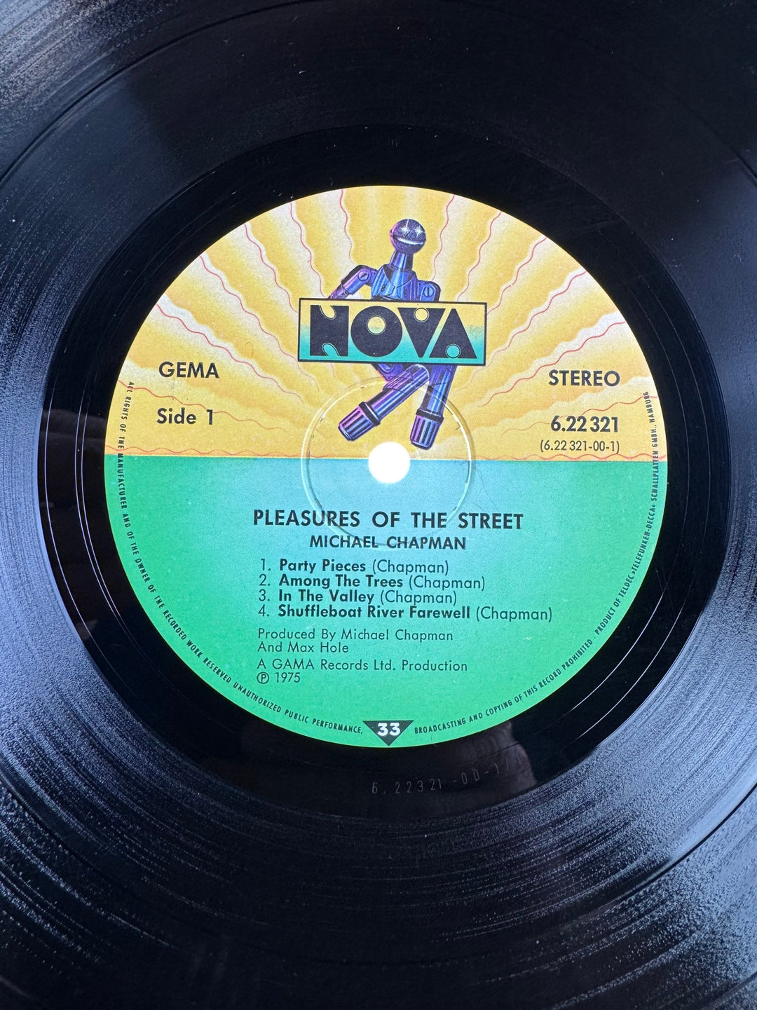 1975 Michael Chapman Pleasures Of The Street Vinyl - Good