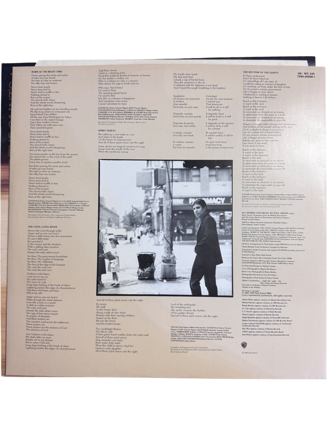 Paul Simon The Rhythm Of The Saints Vinyl - Very Good