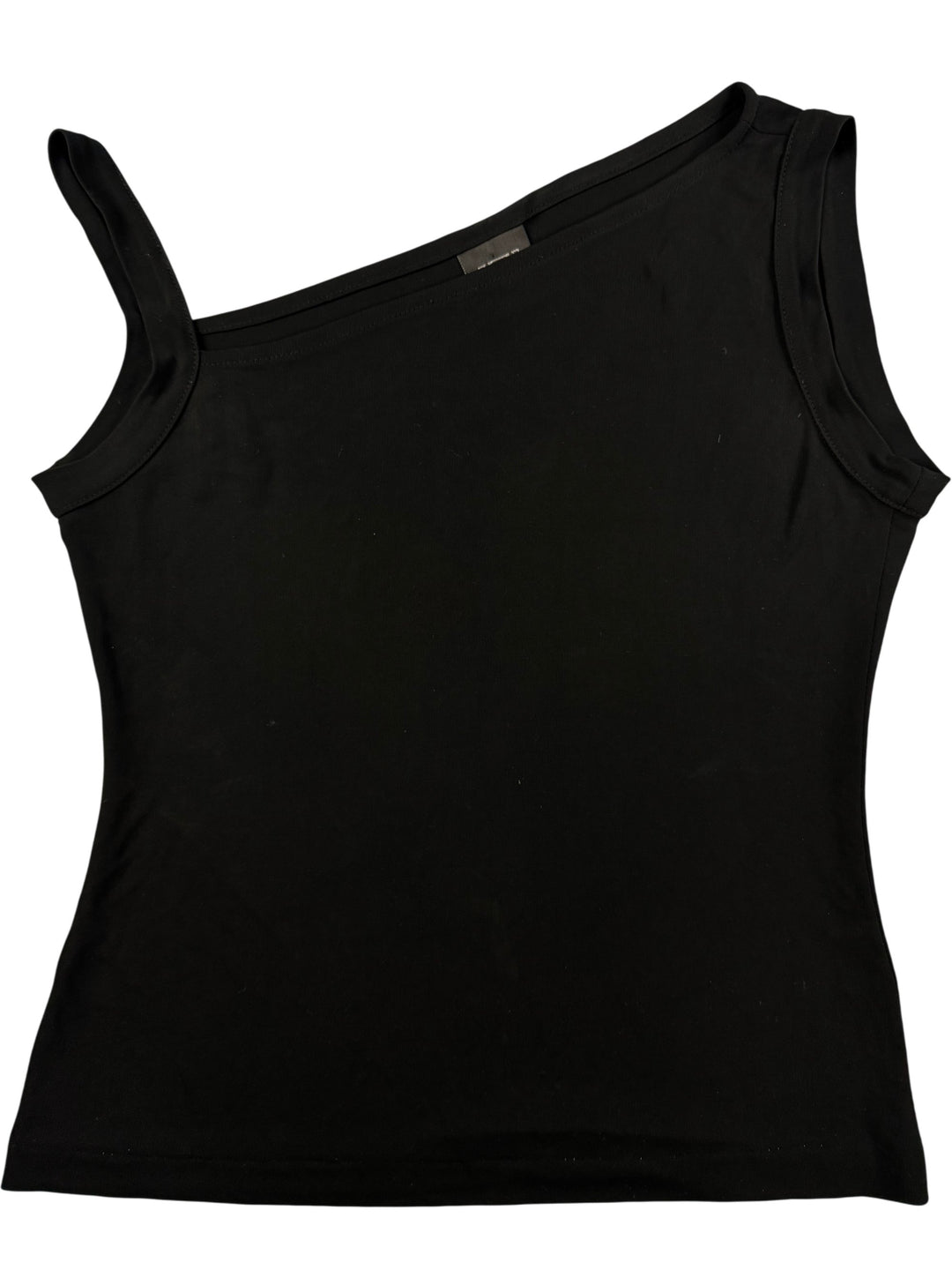Biba Black Asymmetric Tank Top - Think Vintage