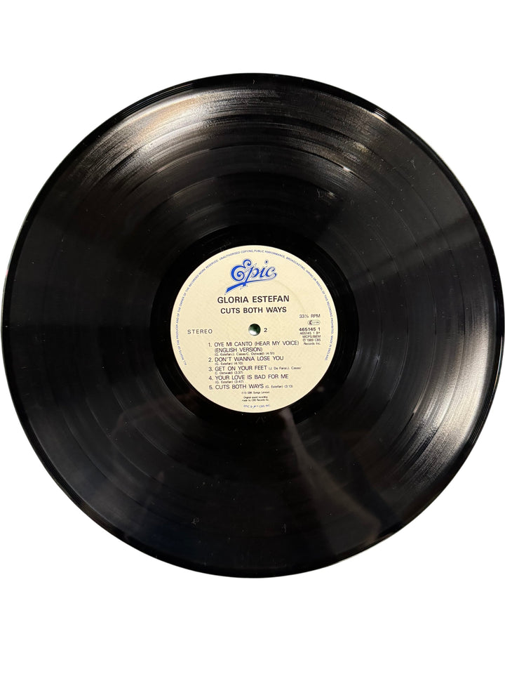 1989 Gloria Estefan Cuts Both Ways Vinyl Record - Think Vintage