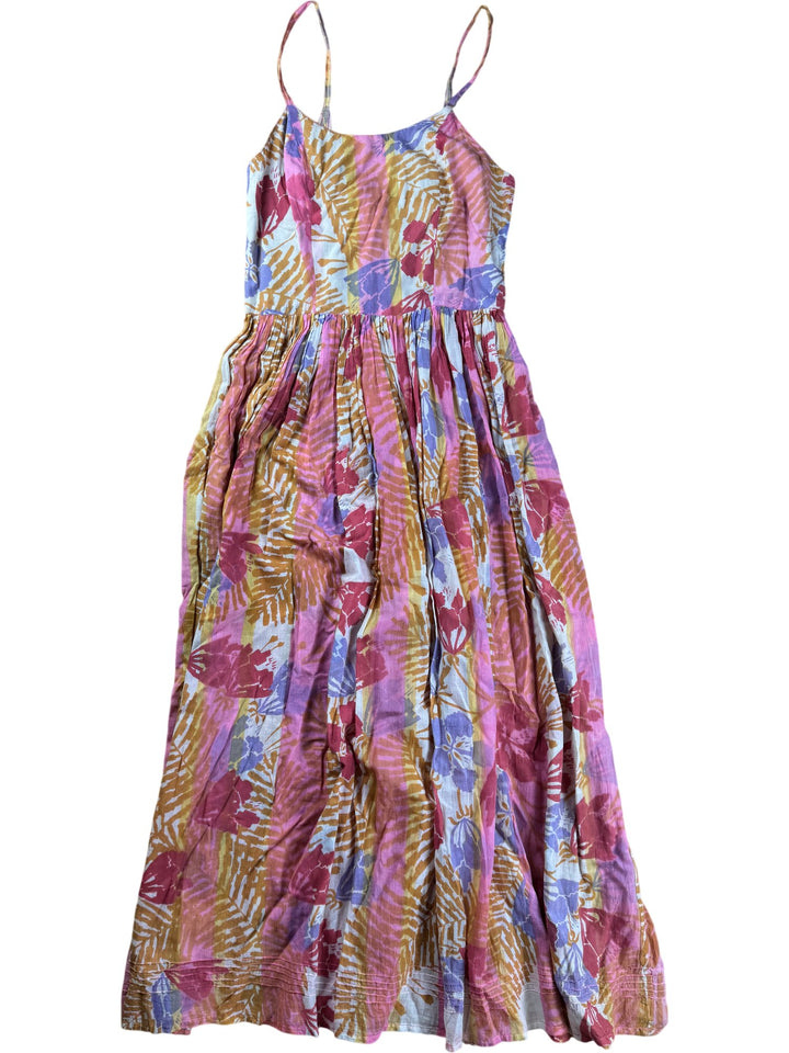Anokhi Colourful Sleeveless Cotton Dress - XS