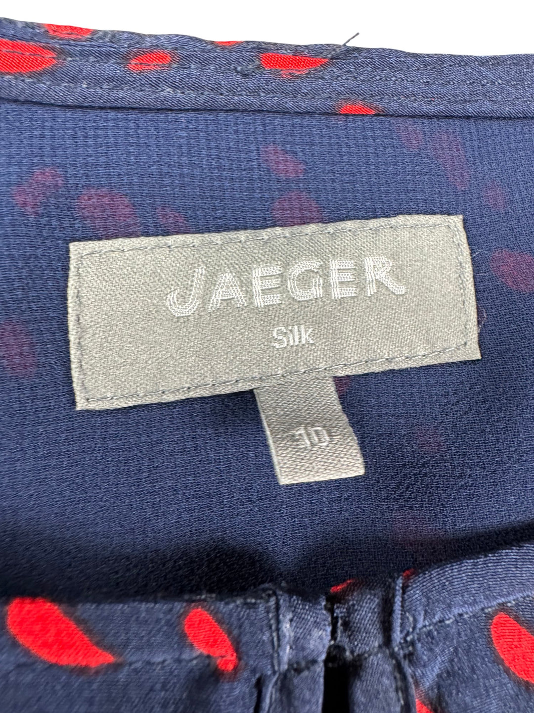 Jaeger Silk Long Sleeved Dress - S