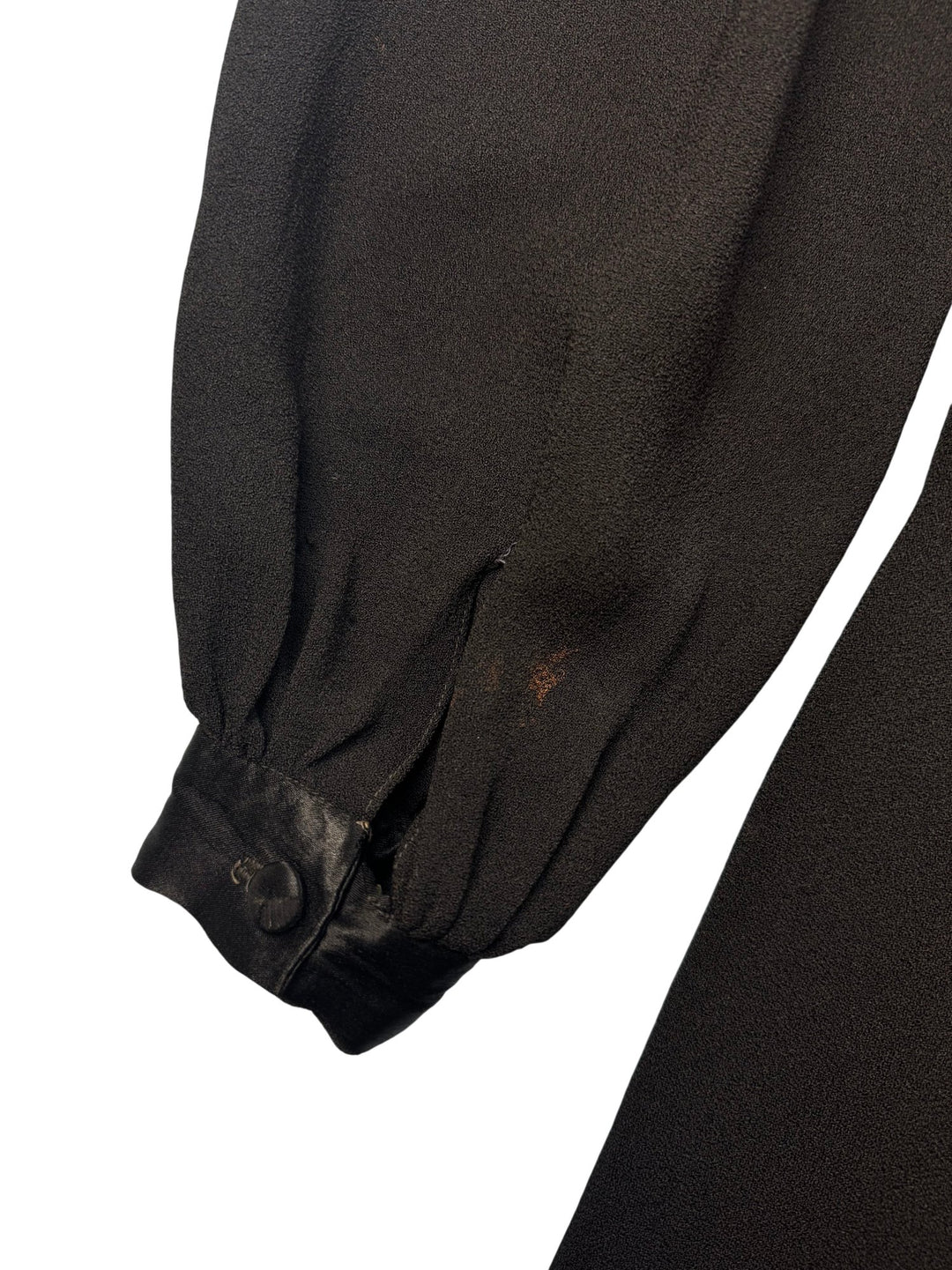 1970s Ozzie Clark Black Long Sleeve Dress *See Description* - S