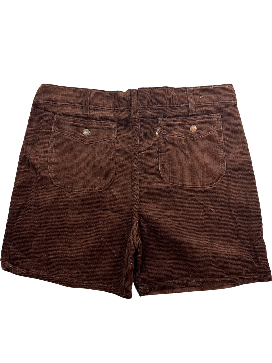 Brown Corduroy Shorts - L - Think Vintage